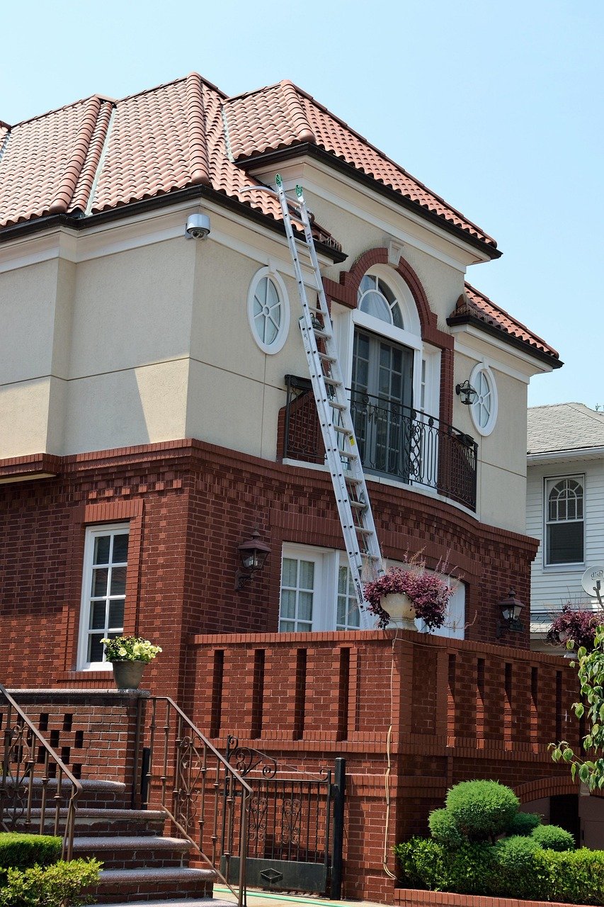 home, ladder, roofing, house, improvement, renovation, construction, repair, makeover, design, home insurance, house inspection, inspection, home remodeling, reconstruction, home repair, project, climb, front lawn, hedges, trimmed, brick house, brick home, windows, doors, roof, silver ladder, metal, aluminum, bricks, layered, brick layers, strong, firm, fixing, left, carpenter, decorating, job, real-estate, queens new york, new york city, nyc, nys, handyman, worker, installing, installation, repairman, carpentry, equipment, tool, contractor, central, familiar, family, household, local, national, native, at ease, at rest, down home, homely, homey, in one's element, in the bosom, inland, internal, house inspection, inspection, inspection, inspection, inspection, inspection, home remodeling, home repair, home repair, carpenter